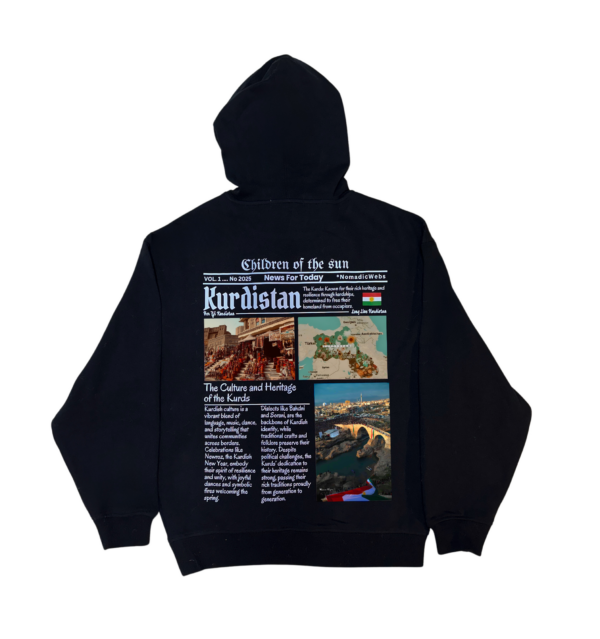 Kurdistan – Newspaper Themed Hoodie - Image 9